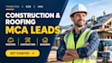 generate verified construction and roofing business funding leads