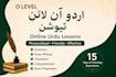 teach o level urdu online with personalized lessons