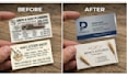 redesign, refresh, recreate and modernize your existing business card