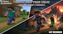 make cinematic minecraft thumbnail and 3d render art