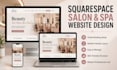 design squarespace salon spa website with online booking