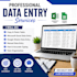 data entry and website buliding