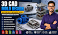 create 3d injection mold and tooling cad models for manufacturing