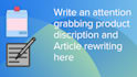 do product description and article rewriting