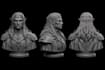 sculpt realistic 3d head bust model for face stl 3d printing