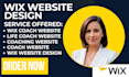 design wix life coach website coaching website consultant website