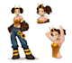 anime sheet head, bust, full body