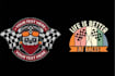 make custom classic skull helmet racing car logo