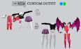 create vrchat assets, outfits accessories, weapons, props for vrchat avatar