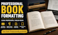 write a book synopsis and format your KDP book in 24 hours