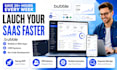 build bubble io web app saas mvp CRM with bubble website