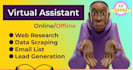 data entry ,web research, and data collection