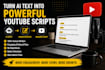 ai youtube script rewriting and humanization