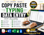 do copy paste and data entry