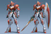 create anime inspired mecha character artwork