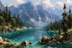 landscape oil painting art