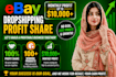 do ebay dropshipping on profit share
