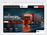 design a modern logistics, trucking, freight, or courier website