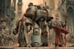 create epic grimdark sci fi character art inspired by warhammer 40k