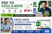 convert PDF to word and excel with high accuracy