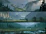 draw anime background, landscape illustrations
