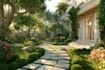 design home garden,pool,patio, villa landscape
