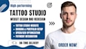 design tattoo studio website, booking, portfolio