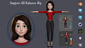 create 3d character model, rigging and 52 arkit blendshapes in blender, maya,c4d