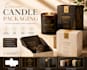 design candle packaging, gift packaging, kraft box, mailer bag, amazon packaging