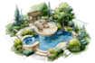 do backyard landscape design, patio, front yard design