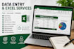 do fast data entry, copy paste, typing, excel work and textile product costing