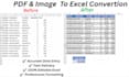 convert PDF, scanned image, or word to excel accurately