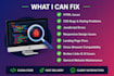 fix HTML CSS javascript bugs