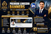 design professional linkedin banners