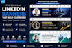 design professional linkedin banners in canva