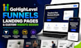 build gohighlevel funnels and websites