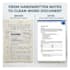 convert PDF, images and handwritten notes into word