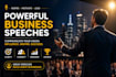 write a powerful business speech