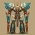 design custom futuristic mecha robot artwork