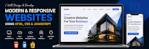 create a landing page using HTML and CSS
