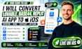 convert lovable base44 replit ai app to ios capacitor xcode testflight app store