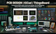 design pcb, simulate circuits and iot systems using kicad, wokwi and nod red