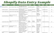 do accurate shopify product listing and ecommerce data entry