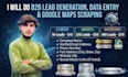 do b2b lead generation data entry and google maps scraping