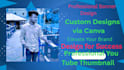 professional youtube thumbnails and banners using canva
