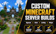 build custom minecraft server spawn hub lobby and maps