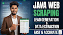 do web scraping data scraping and lead generation using java