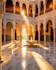 create luxury moroccan riad interior ai art
