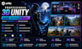 develop a professional 2d or 3d unity game