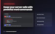 create a custom discord bot with moderation and economy features
